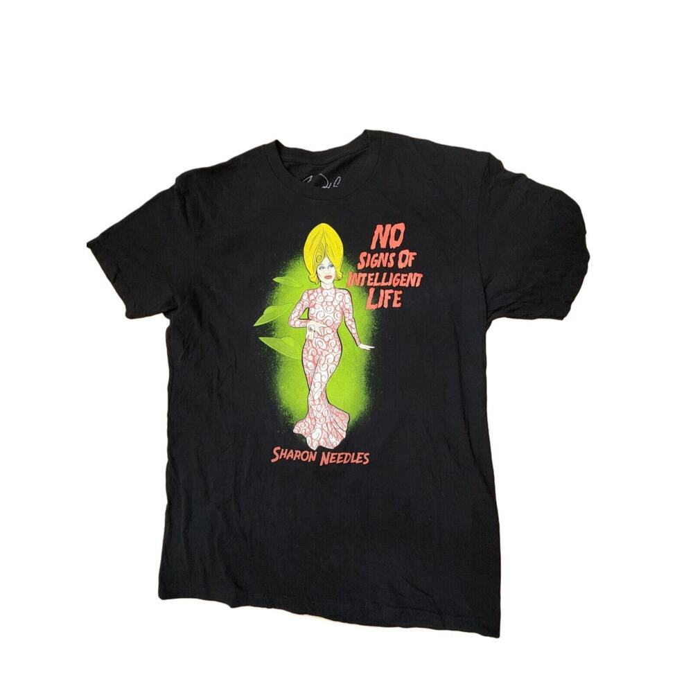 Rare Sharon Needles Life On Mars T Shirt Drag Queen Rupaul Goth Gay Punk 2015
